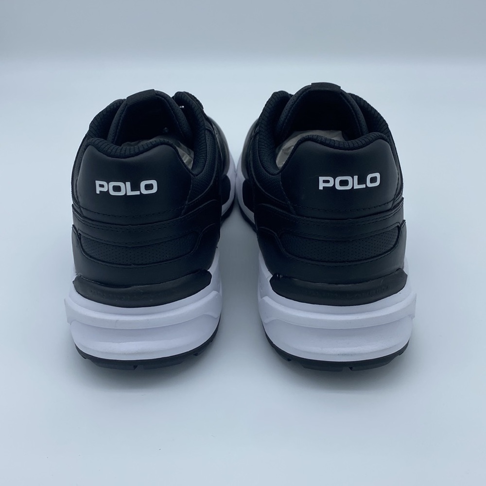 NWT Polo Ralph Lauren Men's Jogger Leather-Panel Sneakers Size 10 - Picture 4 of 11